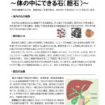 健康だよりNo286 胆石結石 2025年8月発行のサムネイル